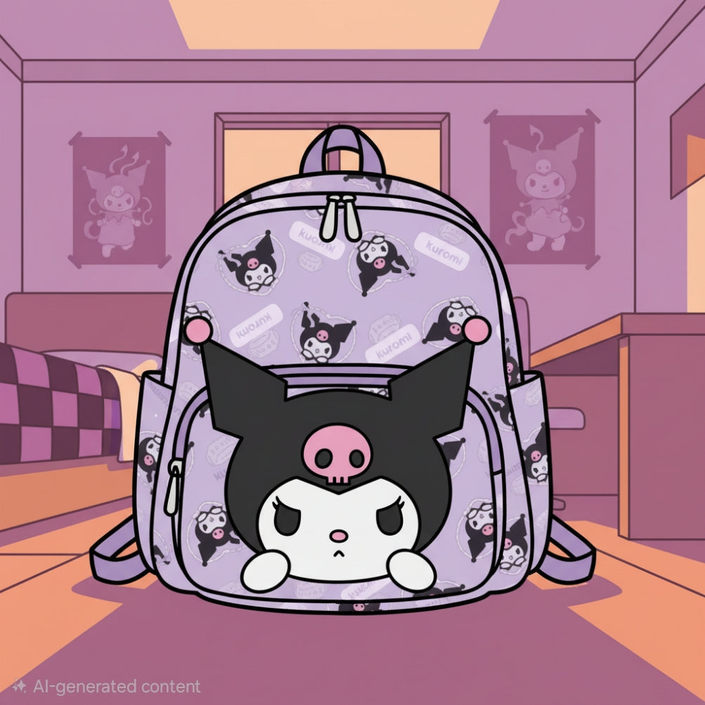 Kuromi Big Face Backpacks